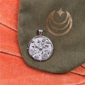 Jane Win HOPE Original Coin Pendant, Silver